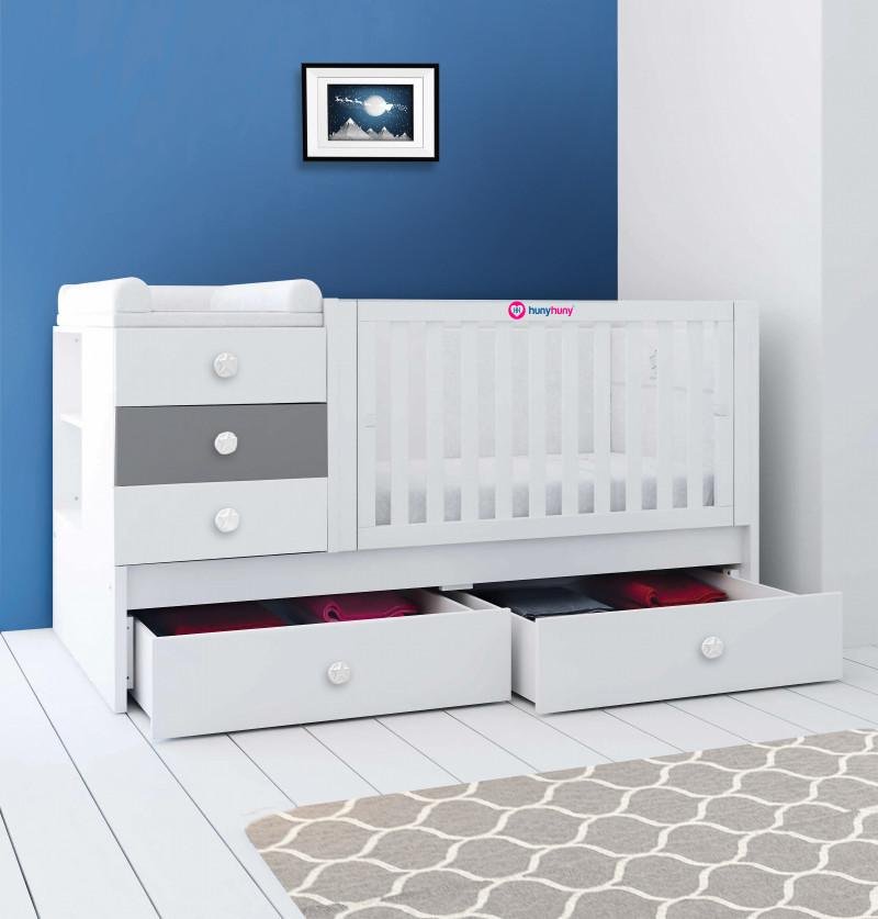 Baby Crib With Chest Of Drawers for storage Baby s Nursery set up Multifunctional Baby Crib