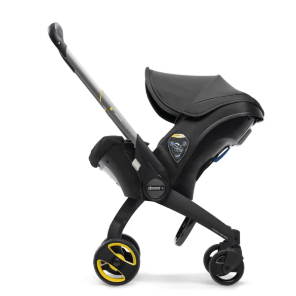 Car Seat & Stroller - an updated all-black inner seat cover and a sleek charcoal aluminum frame - Image 2